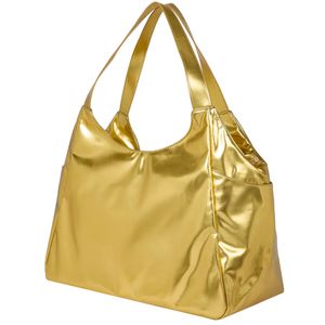 Laminated beach bag with logo