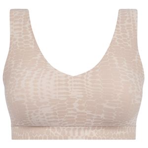 Reggiseno beige con scollo a V