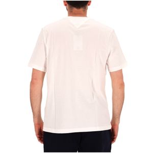 T-shirt in cotone con logo ricamato