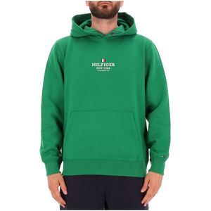 Oversized sweatshirt with logo and hood