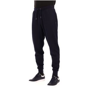 Blue cotton joggers
