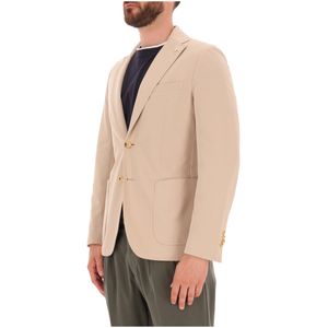 Slim fit cotton pique jacket
