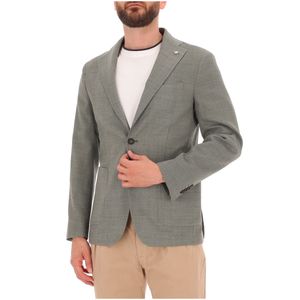 Giacca slim in fresco lana e viscosa