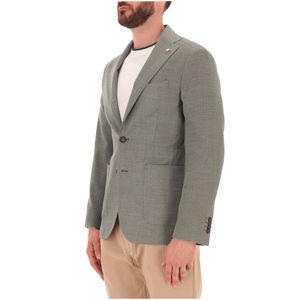 Giacca slim in fresco lana e viscosa