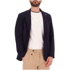 Giacca slim in fresco lana e viscosa