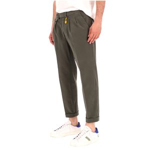 Slim trousers with double pleats