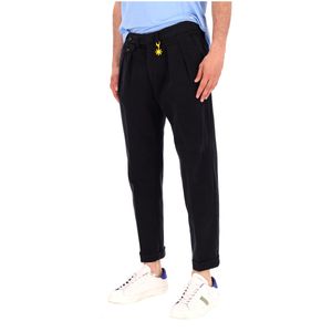 Slim trousers with double pleats