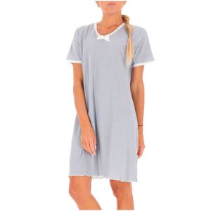 Checked nightgown with bow