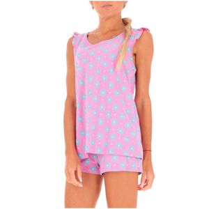 Two-piece printed pyjamas with ruffles