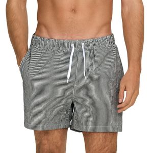 Onsted Striped Cotton Swimsuit
