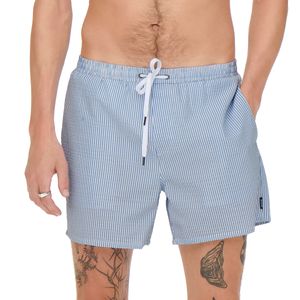 Onsted Striped Cotton Swimsuit