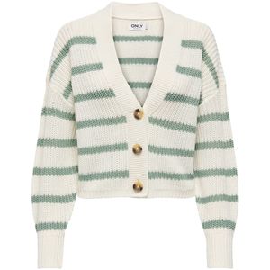 Onlcarolnice striped cardigan with V-neck