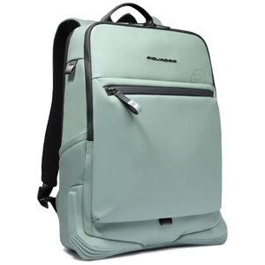 Solid color water resistant fabric backpack