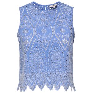 Onltulum top with all-over embroidery