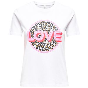 Onlariya white cotton t-shirt
