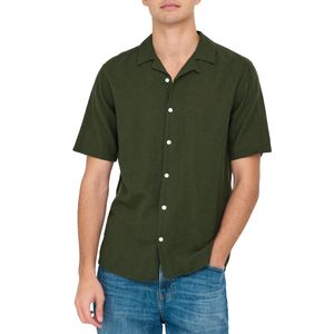 Onscaiden Slim fit linen shirt