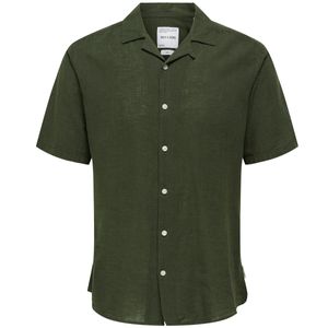 Onscaiden Slim fit linen shirt