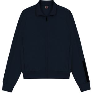 Zip-up sweatshirt with logo on the sleeve
