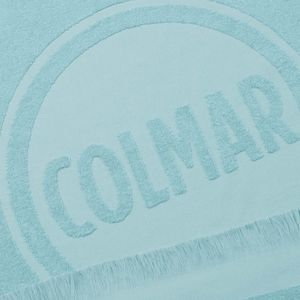 Beach towel with embossed logo