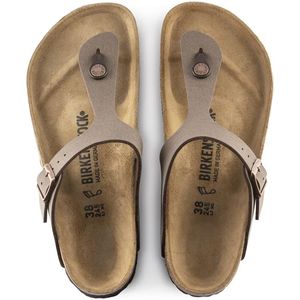 Ciabatta Gizeh Birko-Flor Nubuck Mocca Narrow Fit
