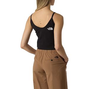 Cotton short tank top with logo