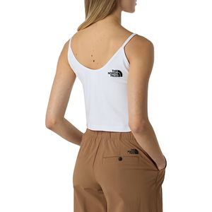 Cotton short tank top with logo