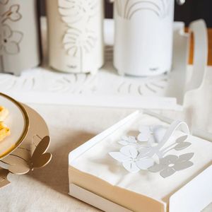 Iron Lotus Flower Napkin Holder