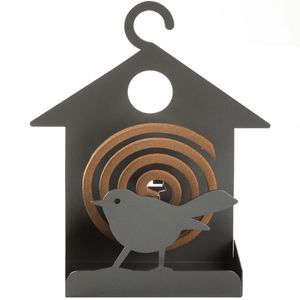 Mosquito coil holder with bird