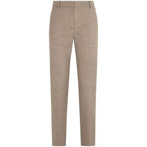 Beige cigarette trousers