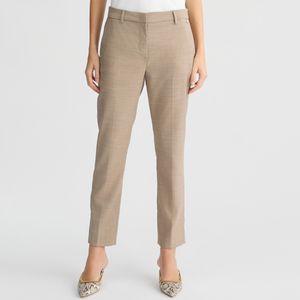 Beige cigarette trousers