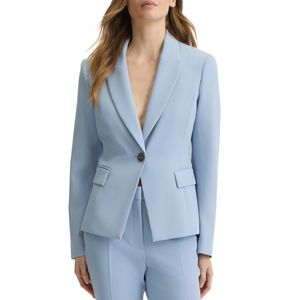 Blazer slim fit con bottone logato