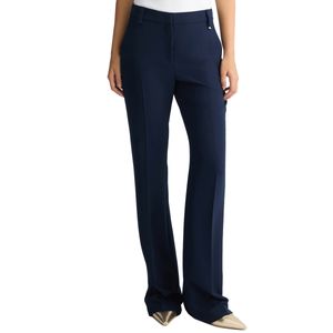 Pantalone flare navy in cady