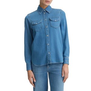 Camicia in denim chiaro con tasche