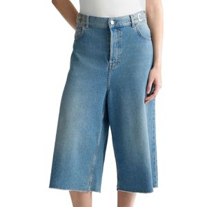 Long denim shorts