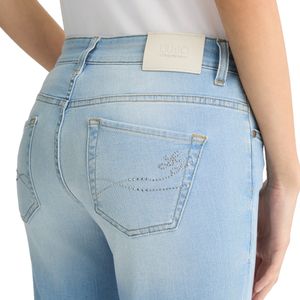 Jeans skinny cropped con risvolti