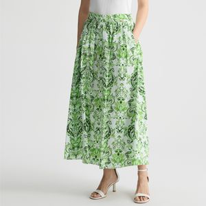 Damask poplin longuette