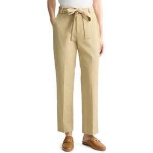 Beige chino pants with belt