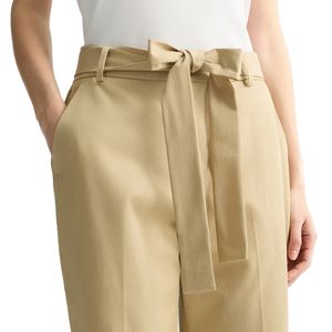 Beige chino pants with belt
