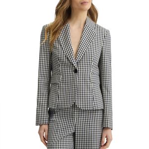 Blazer monopetto a quadri