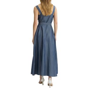 Linen dress with belt