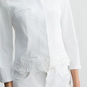 Giacca in cotone con strass