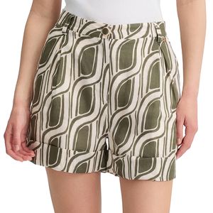 Shorts in ramiè con logo