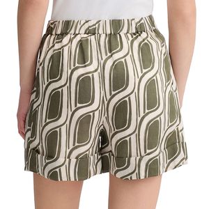 Shorts in ramiè con logo