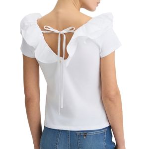 T-Shirt in cotone con rouches