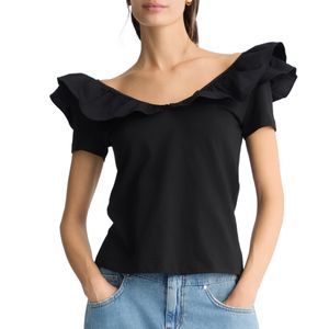 T-Shirt in cotone con rouches