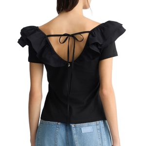T-Shirt in cotone con rouches