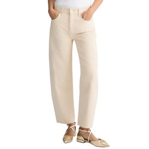 Jeans balloon fit beige
