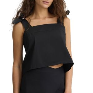 Top copricostume con fiocchetti