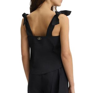 Top copricostume con fiocchetti