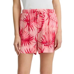 Leaf Print Cover-Up Shorts